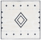 Safavieh Celebrity 800 6'-7" x 6'-7" Rug in Ivory / Black