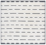 Safavieh Celebrity 800 6'-7" x 6'-7" Rug in Ivory / Black