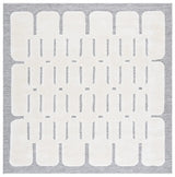 Safavieh Celebrity 800 6'-7" x 6'-7" Rug in Ivory / Grey