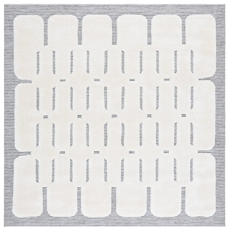 Safavieh Celebrity 800 6'-7" x 6'-7" Rug in Ivory / Grey