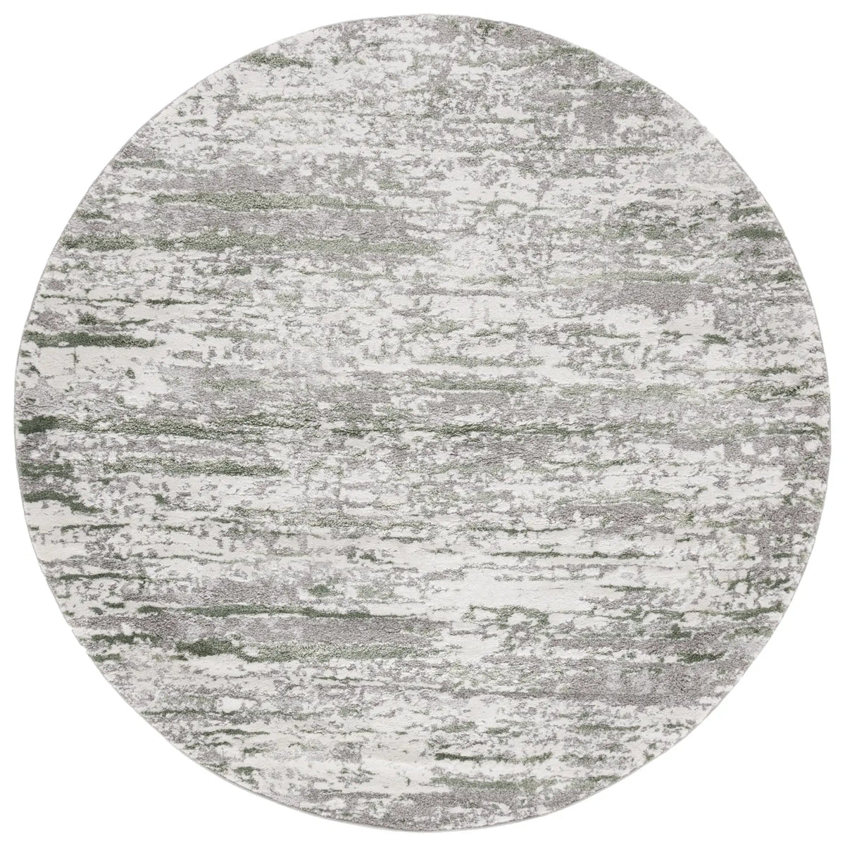 Safavieh Century 300 6'-7" x 6'-7" Rug in Grey / Dark Green