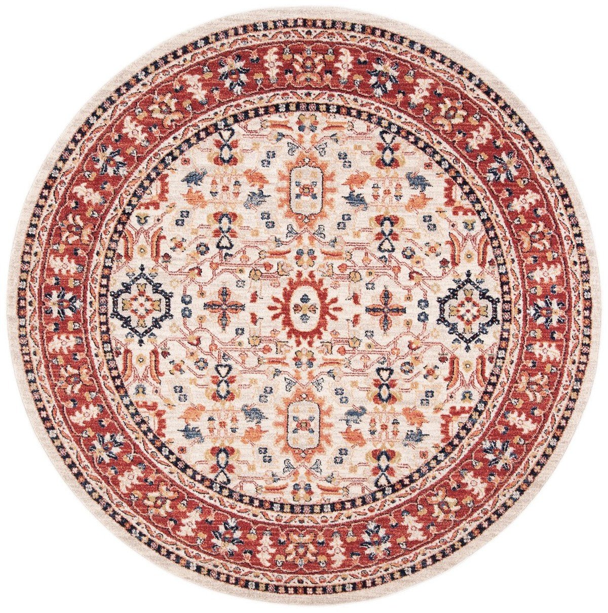 Safavieh Charleston Chl412A Ivory/Red Rugs - Safavieh - chl412a - 7r
