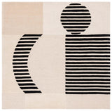 Safavieh Chatham 6'-0" x 6'-0" Rug in Ivory / Black