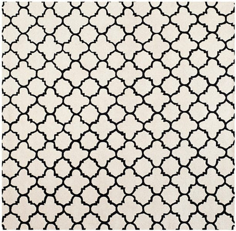 Safavieh Chatham Cht717A Ivory / Black Rugs - Safavieh - cht717a - 7sq