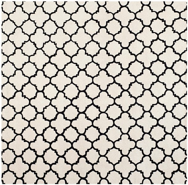 Safavieh Chatham Cht717A Ivory / Black Rugs - Safavieh - cht717a - 7sq