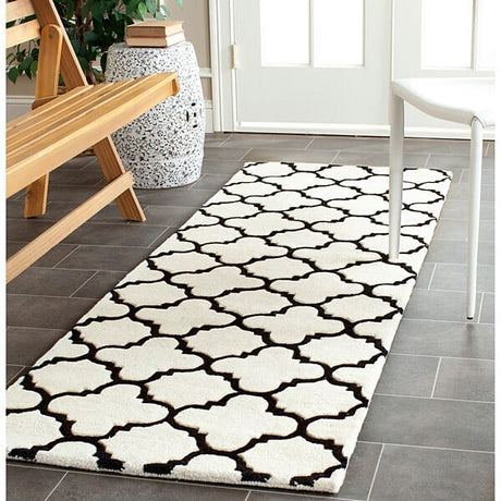 Safavieh Chatham Cht717A Ivory / Black Rugs - Safavieh - cht717a - 7sq