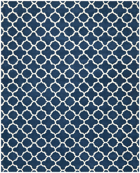 Safavieh Chatham Cht717C Dark Blue / Ivory Rugs - Safavieh - cht717c - 7r