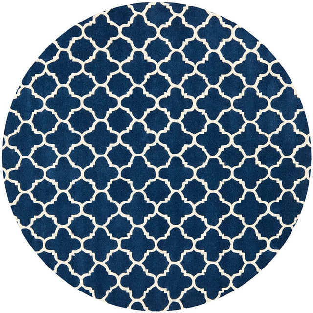 Safavieh Chatham Cht717C Dark Blue / Ivory Rugs - Safavieh - cht717c - 7r