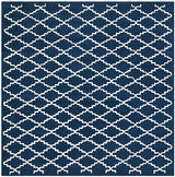 Safavieh Chatham Cht717C Dark Blue / Ivory Rugs - Safavieh - cht717c - 7sq
