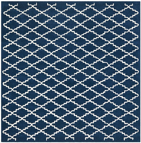 Safavieh Chatham Cht717C Dark Blue / Ivory Rugs - Safavieh - cht717c - 7sq