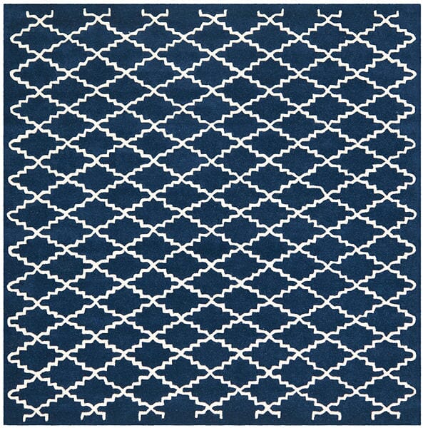 Safavieh Chatham Cht717C Dark Blue / Ivory Rugs - Safavieh - cht717c - 7sq