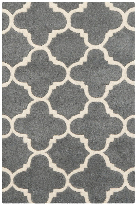 Safavieh Chatham Cht717D Dark Grey / Ivory Rugs - Safavieh - cht717d - 7r