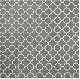 Safavieh Chatham Cht717D Dark Grey / Ivory Rugs - Safavieh - cht717d - 7sq