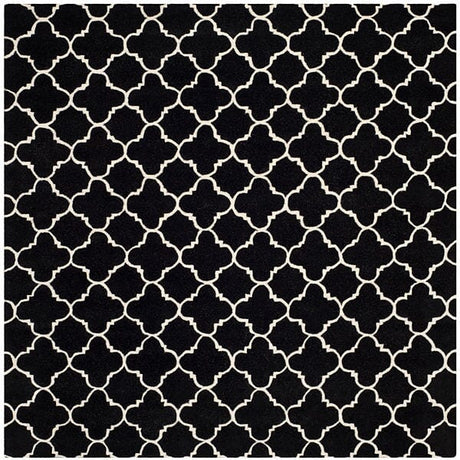 Safavieh Chatham Cht717K Black / Ivory Rugs - Safavieh - cht717k - 7sq