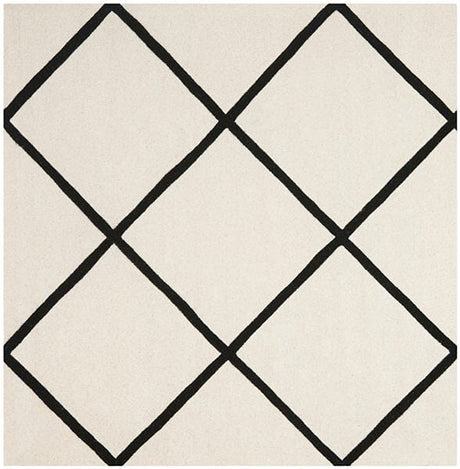 Safavieh Chatham Cht720A Ivory / Black Rugs - Safavieh - cht720a - 7sq