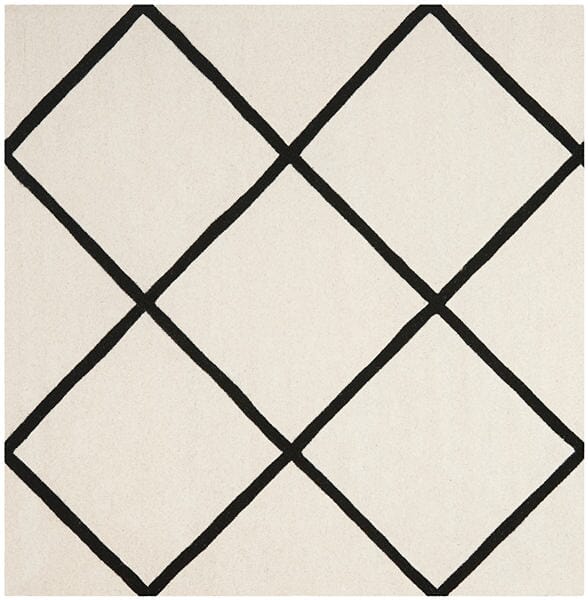 Safavieh Chatham Cht720A Ivory / Black Rugs - Safavieh - cht720a - 7sq