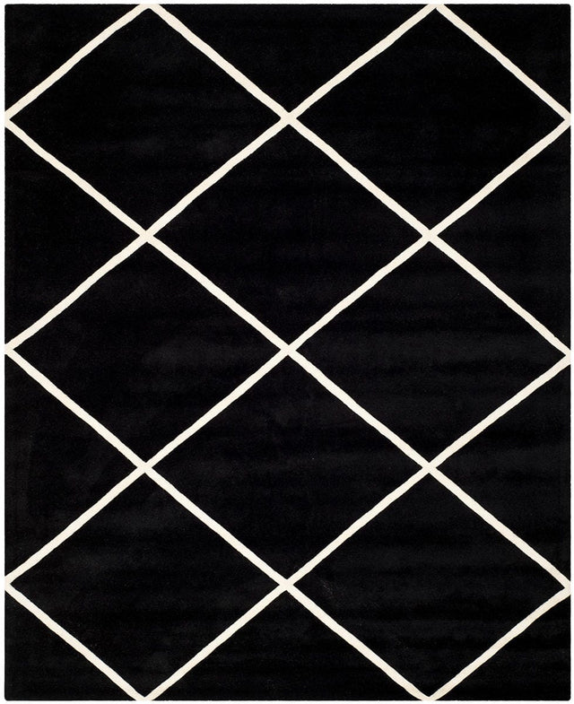 Safavieh Chatham Cht720K Black / Ivory Rugs - Safavieh - cht720k - 7r