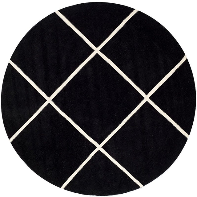 Safavieh Chatham Cht720K Black / Ivory Rugs - Safavieh - cht720k - 7r