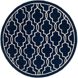 Safavieh Chatham Cht723C Dark Blue / Ivory Rugs - Safavieh - cht723c - 5r