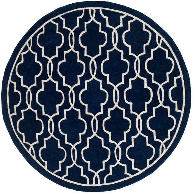 Safavieh Chatham Cht723C Dark Blue / Ivory Rugs - Safavieh - cht723c - 5r