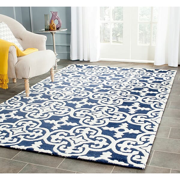 Safavieh Chatham Cht729C Dark Blue / Ivory Rugs - Safavieh - cht729c - 2