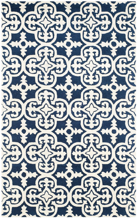 Safavieh Chatham Cht729C Dark Blue / Ivory Rugs - Safavieh - cht729c - 2