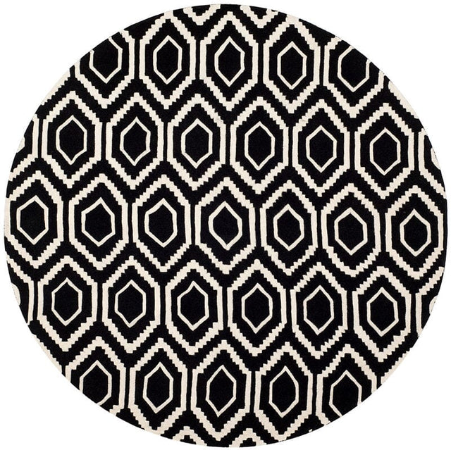 Safavieh Chatham Cht731K Black / Ivory Rugs - Safavieh - cht731k - 7r