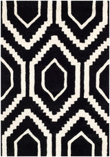 Safavieh Chatham Cht731K Black / Ivory Rugs - Safavieh - cht731k - 7r