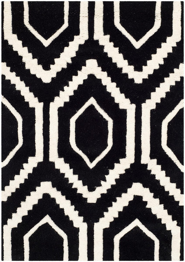 Safavieh Chatham Cht731K Black / Ivory Rugs - Safavieh - cht731k - 7r