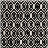Safavieh Chatham Cht731K Black / Ivory Rugs - Safavieh - cht731k - 7sq