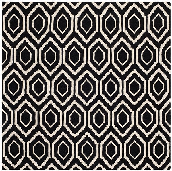 Safavieh Chatham Cht731K Black / Ivory Rugs - Safavieh - cht731k - 7sq