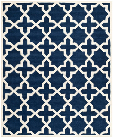 Safavieh Chatham Cht732C Dark Blue / Ivory Rugs - Safavieh - cht732c - 4r