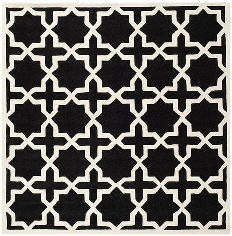 Safavieh Chatham Cht732K Black / Ivory Rugs - Safavieh - cht732k - 7sq