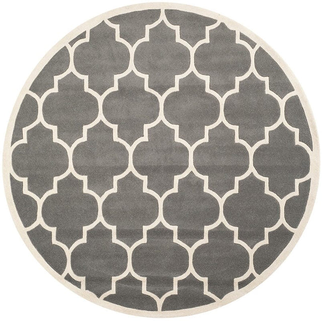 Safavieh Chatham Cht733D Dark Grey / Ivory Rugs - Safavieh - cht733d - 4r