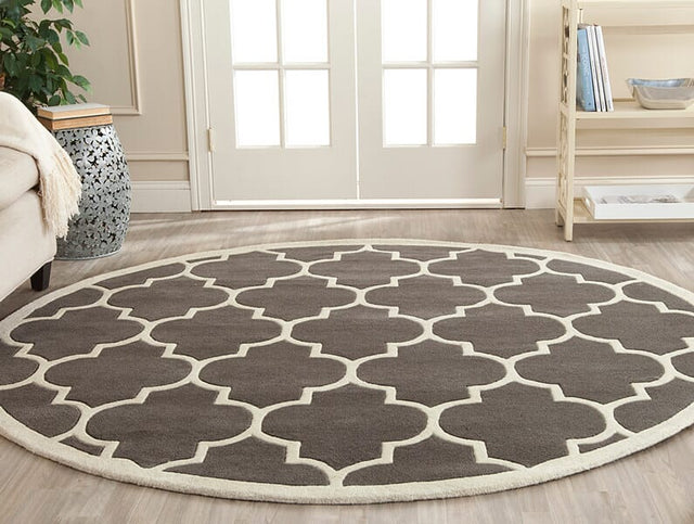 Safavieh Chatham Cht733D Dark Grey / Ivory Rugs - Safavieh - cht733d - 4sq