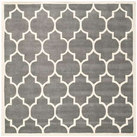 Safavieh Chatham Cht733D Dark Grey / Ivory Rugs - Safavieh - cht733d - 4sq