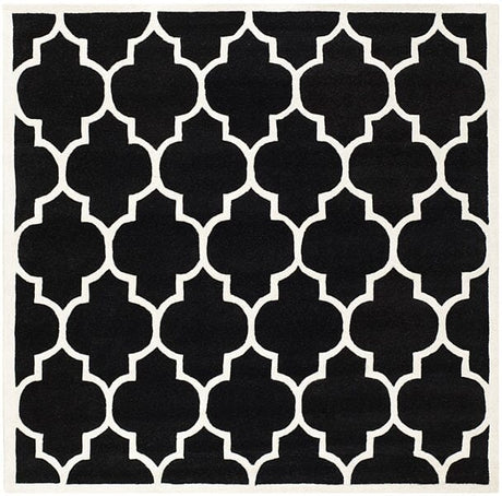 Safavieh Chatham Cht733K Black / Ivory Rugs - Safavieh - cht733k - 7sq