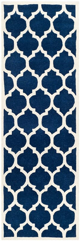 Safavieh Chatham Cht734C Dark Blue / Ivory Rugs - Safavieh - cht734c - 25