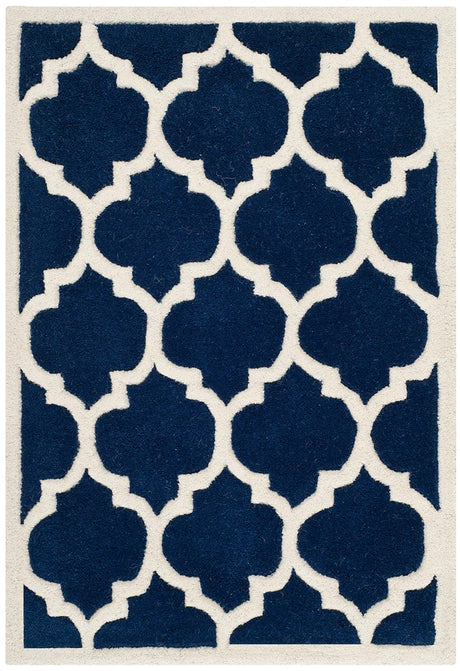 Safavieh Chatham Cht734C Dark Blue / Ivory Rugs - Safavieh - cht734c - 5r