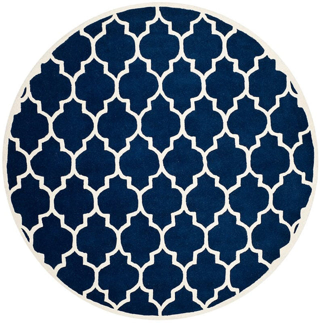 Safavieh Chatham Cht734C Dark Blue / Ivory Rugs - Safavieh - cht734c - 5r