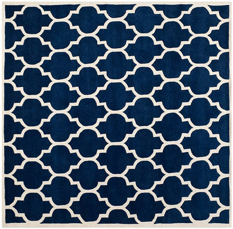 Safavieh Chatham Cht734C Dark Blue / Ivory Rugs - Safavieh - cht734c - 5sq