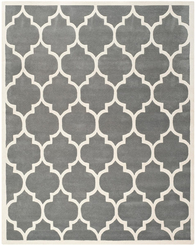 Safavieh Chatham Cht734D Dark Grey / Ivory Rugs - Safavieh - cht734d - 5r