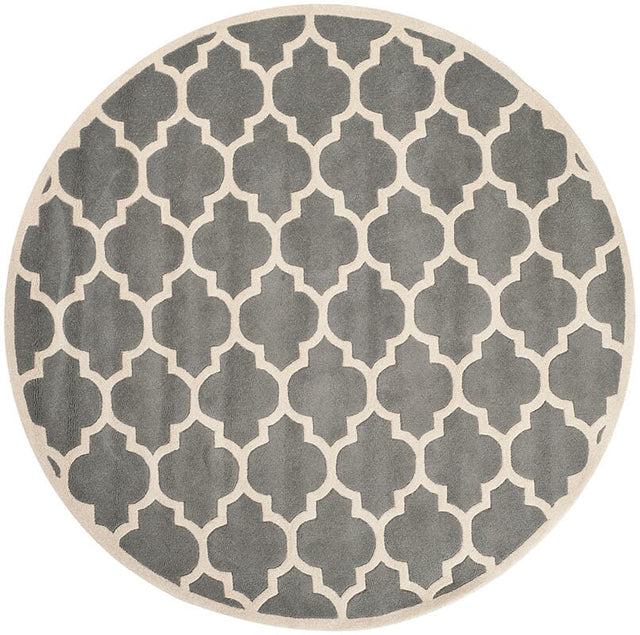 Safavieh Chatham Cht734D Dark Grey / Ivory Rugs - Safavieh - cht734d - 5r