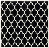 Safavieh Chatham Cht734K Black / Ivory Rugs - Safavieh - cht734k - 7sq