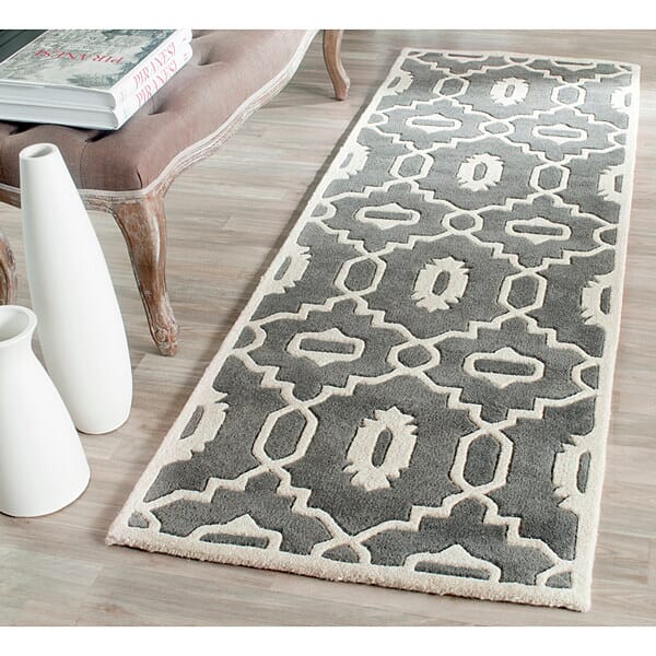 Safavieh Chatham Cht745D Dark Grey / Ivory Rugs - Safavieh - cht745d - 3sq