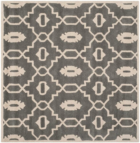 Safavieh Chatham Cht745D Dark Grey / Ivory Rugs - Safavieh - cht745d - 3sq