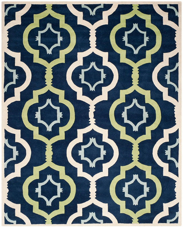 Safavieh Chatham Cht747C Dark Blue / Multi Rugs - Safavieh - cht747c - 3r