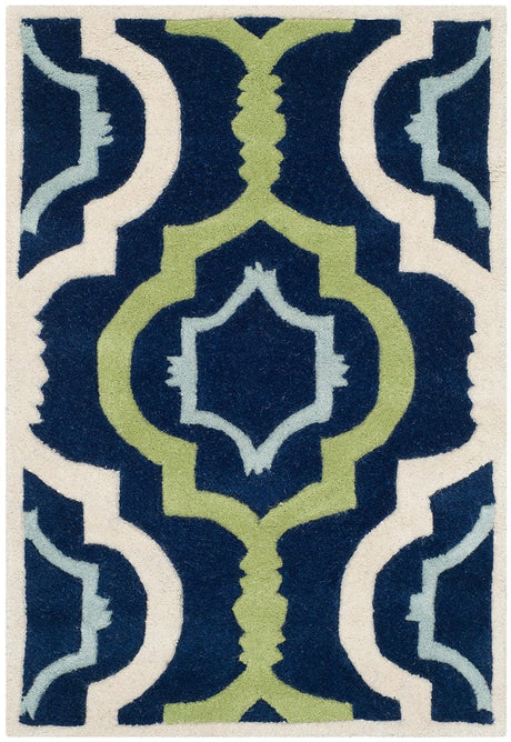 Safavieh Chatham Cht747C Dark Blue / Multi Rugs - Safavieh - cht747c - 3r