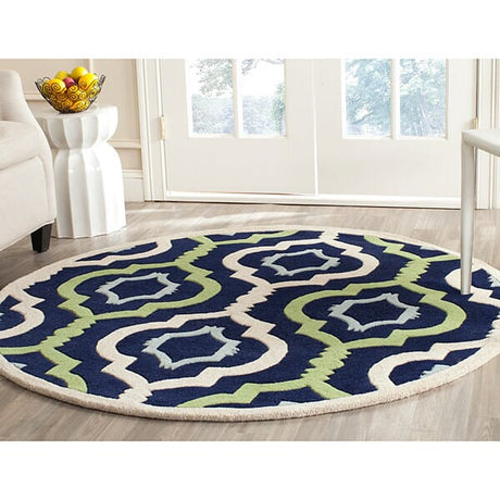 Safavieh Chatham Cht747C Dark Blue / Multi Rugs - Safavieh - cht747c - 3sq