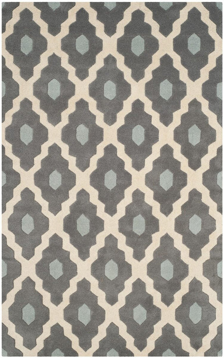 Safavieh Chatham Cht748D Dark Grey / Ivory Rugs - Safavieh - cht748d - 2